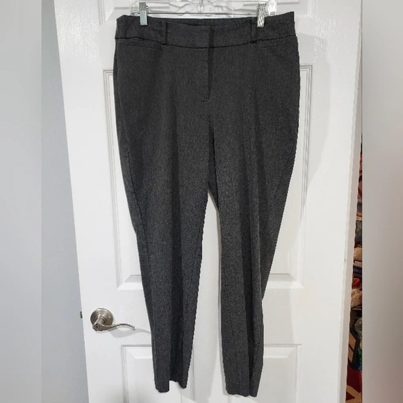 Lane Bryant "The Allie" Dark Gray Straight Leg Trouser Pants in Size 18R - Picture 1 of 12